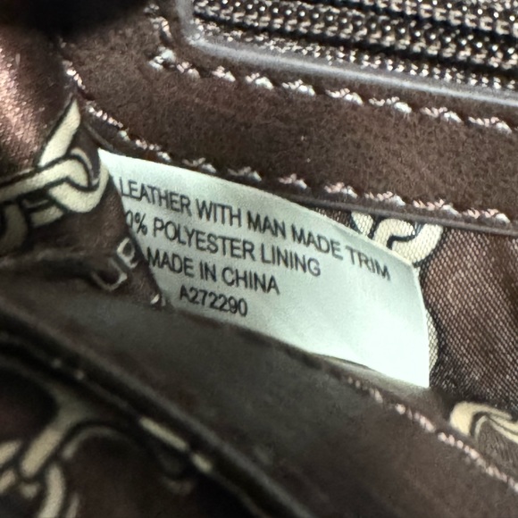 Tignanello Vintage Status Saddle Flap Teal & Brown Leather Crossbody Bag - Picture 7 of 7